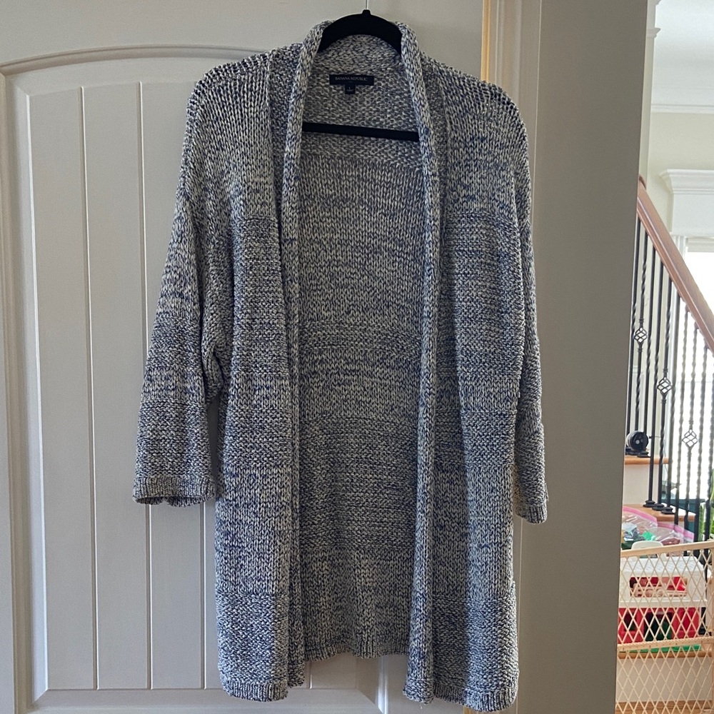 Banana Republic Women's Marled Gray Cardigan